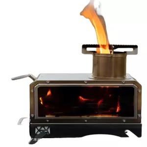 나무 미니 화로 야외 화목난로 캠핑 사슴스킨 장작