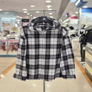 행텐틴즈 세이브존01 2컬러 후드 체크 셔츠 남방 14570 120 401 09