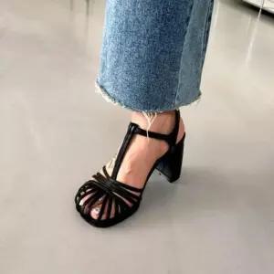 [라일리] Rly 멀티 토오픈 미들힐 여성 데일리 샌들 6SS