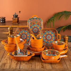 수저세트 부부 식기 숟가락 젓가락 나무 은 고급 예단 유기 1개 세라믹 그릇, 접시, 식기 볶음 요리 접시