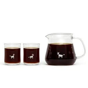 CFG 커피메이트 3 커피 서버 세트 360ml 붕규산 유리 카라페 공유 포트 150 C 내열성 정밀한 스케일 특수 커피용 V자형 스파우트 크리스탈 클리어