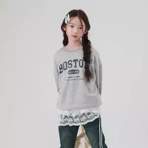 [보리보리/체리블랑]체리블랑 보스턴맨투맨 키즈,주니어