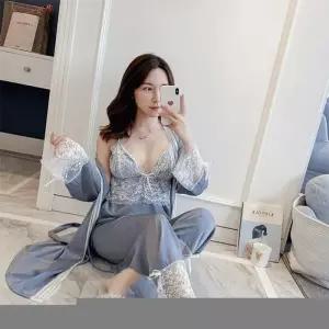 [라일리여성의류] Rly 3set 엘레강스 슬립 세트 홈웨어 여성 파자마