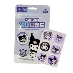 쿨링 겔 밴드 18매입 캐릭터 디자인 여름용 휴대용 피부 진정 밀착형 패치