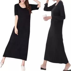 [로즈엘리](44부터 100까지)  루즈핏 빅사이즈 반팔 긴팔 롱 원피스 2종 택1 2026