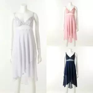 [비너스]오르화 메인 브라 OBR5962 세트 폴리 쉬폰 튤레이스 풀슬립 원피스 롱드레스(OFS5962)