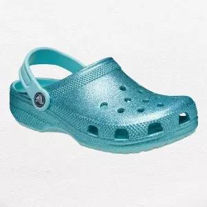 [크록스]키즈 클래식 글리터 클로그 샌들 플립 슬리퍼 206993-4SS-MO