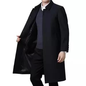 남자 트렌치 빅사이즈 오버핏 롱 무릎팍 코트 원픽1