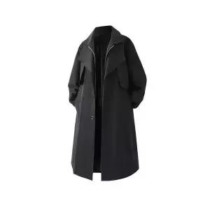 남자 트렌치 코트 하프 이중카라 페이크 투피스 빅사이즈 원픽1