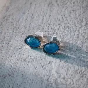 블루칼세도니귀걸이 원석귀걸이 탄생석귀걸이 천연석귀걸이