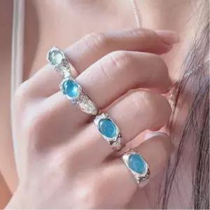 아쿠아마린반지 프레나이트반지 포도석 원석 천연석 반지