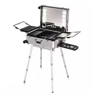 메이크업 박스 트롤리 수납 미용 캐리어 전문가용 가방 출장