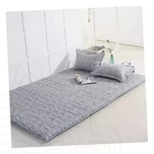 사계절 누빔 요매트 침실 바닥 매트리스 토퍼 면 소재 통기성 수면 매트 원룸 기숙사 바닥잠