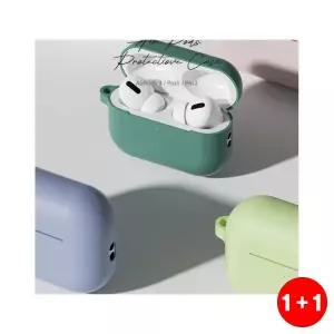 포유 에어팟프로2 실리콘 베이직 케이스 깔끔한 디자인