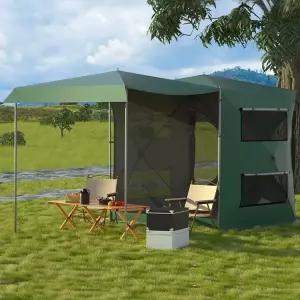 도킹 캐노피 사이드 확장형 후방 쉘터 캠핑 카텐트  차박텐트