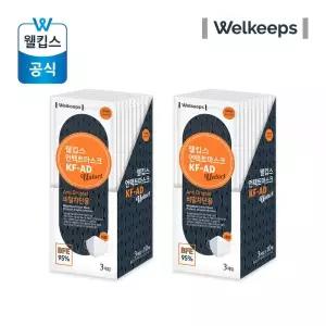 웰킵스 비말 차단용 마스크 KF-AD 대형 30개입 2개 MNA