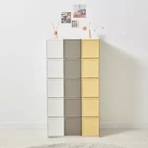 씨밀렉스 속옷 양말 다용도 서랍장 래폴드 모듈형 가구 5단 200 L MNA