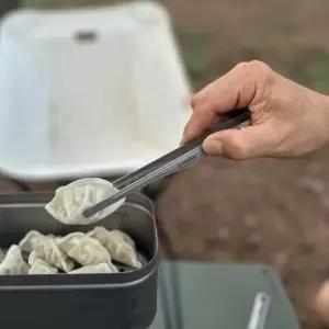 아베나키 먹방 집게 핀셋 티타늄 백패킹 캠핑 커틀러리 취사용품 티타늄 집게 M MNA