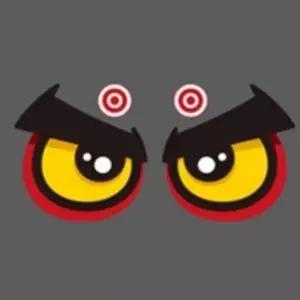 왕눈이 육각 반사 중형 자동차스티커 택배기사 데코용 튜닝 트럭 도어 SUV