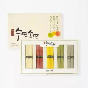 [하이파머스] 충주 사과 국수 오색 수연소면 1.5kg 선물세트