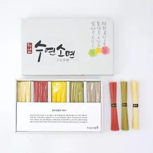 [하이파머스] 충주 사과 국수 오색 수연소면 750g 선물세트