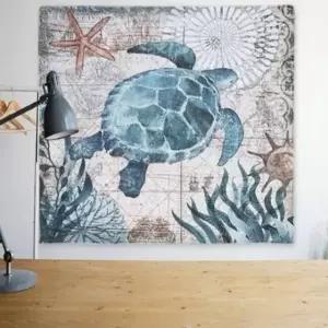 포스터 바다거북 L 거실벽장식 두꺼비집가리개 벽면인테리어