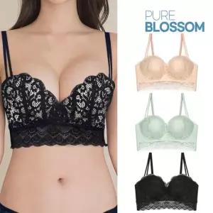 [퓨어블라썸] 양떼 구름 레이스 왕뽕 사기 브라 빅사이즈