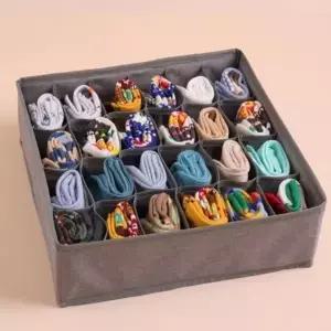 (색상 그레이 24칸)옷장정리 팬트리 정리 넥타이 양말 속옷 속옷 양말 장롱