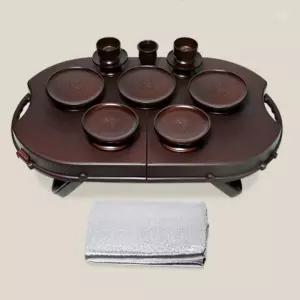 휴대용 제기세트 14P 제수용품 제사 성묘 차례 제기그릇 잔 향로 상 가방겸용