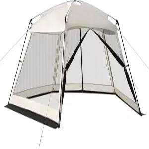 하이퍼 벤처 스크린 하우스 14x14 FT 캠핑 가제보 쉘터 메시 캐노피 텐트 카키