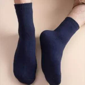 중목양말 남자 학생 남성 무지 발목 골지 두꺼운 기모 겨울 양털 장목 수면 융털 양말