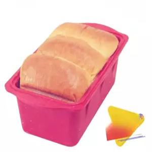 실리콘식빵틀 파운드케이크 빵틀 퍼플컬러 몰드 2.2L 베이킹 핑크