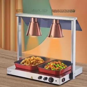 음식 워머기 할로겐 데우기 이중 보온 보온등 히팅 전기 반찬