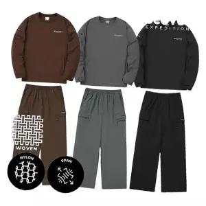 [디스커버리]이월할인 여성 우븐 맨투맨 트레이닝 세트 DWTR38044,DWTP36044 674092