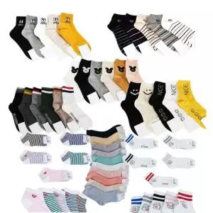 (선택 free)몰 랜덤이라 더 예뻐 양말3켤레 랜덤박스 여성 니삭스 양말 긴 면 패션 여자 스포츠