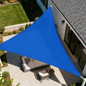 뒷마당 현관 퍼골라 데크 가든 파티오(파란색)를 위한 윈드스크린 4인치 16인치 x 16.6인치 선쉐이드 세일