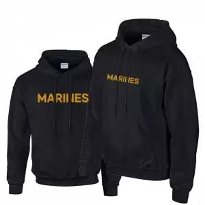 [골드스마일]후드티 커스텀 MARINES 후드집업 블랙 커
