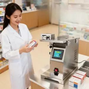 봉인 스티커 부착기 광전형 반자동 라벨지 필링 자동 모서리 센서 운송장