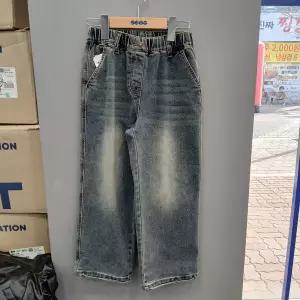 [에스핏]주니어 키즈 공용 세미 와이드 데님 팬츠 아동 청바지 SJA101-UJPT41