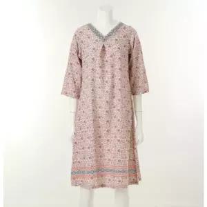 [와코루](마산점)레이온 보더 페이즐리나염 원피스 샤워가운 바지 세트(WGN380WWGN380WLWPA380WP)