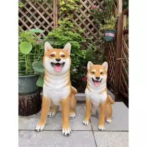 시바견 모형 강아지 야외 굿즈 인형 고양이 피규어