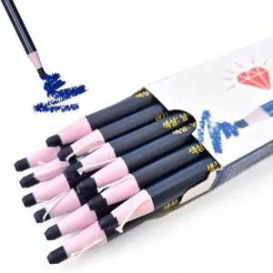 COELO 필 오프 차이나 마커 블루 12 팩 (도젠) 그리스 마킹 연필 단색 왁스 크레용 바위 나무 종이 천