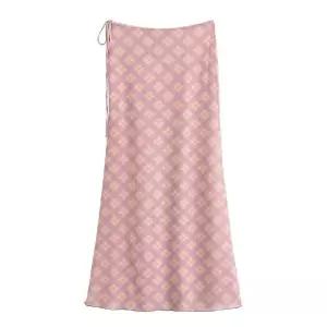 여자 정장세트 봄 브이넥 반시스루 상의+치마 세트 원픽1