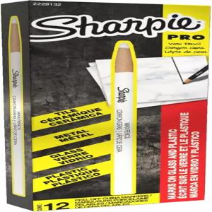 샤피 차이나 마커 벗겨내기 화이트 12 카운트