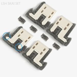 슬라이딩 윈도우 버퍼 블록 위 아래 트랙 씰링 방풍 방음 방진 홈 액세서리 세트당 4 개