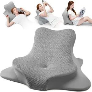 침대 기울임 누움 및 엎드린 자세를 위한 YruiSofut 독서 베개 헤드보드 바닥 쿠션 턱 등받이 지지 베개를