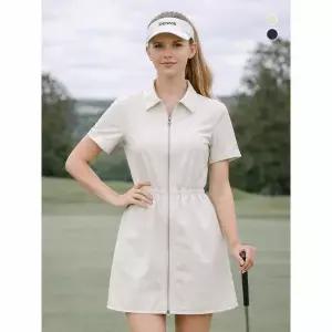 [하프클럽/데니스골프]26SS신상 여성 풀집업 반팔 원피스_NARMLOP382