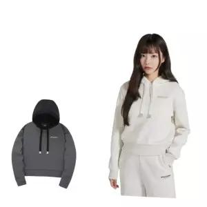 [디스커버리]24FW 이월/할인 여성 세미크롭 기모 후드티 DWHD91046-GSAN 673953
