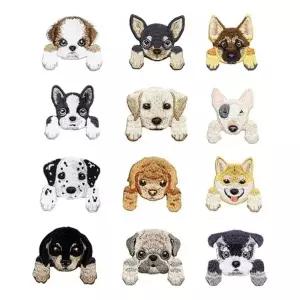 키밍 의류리폼 자수패치 10p 열접착 와펜 DIY 장식 스티커 가방 모자