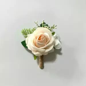 인기 잇템 조화 코사지 로즈 부토니에